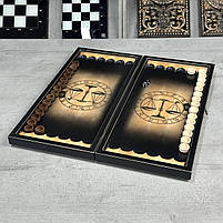 Нарди дерев'яні ручної роботи Терези 50×23 см подарункові, фото 6