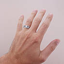 Срібне кільце оберіг Спаси і Збережи. Чорнене срібло 925 розмір 21, фото 2