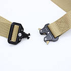 Чоловічий ремінь Tactical Belt 125 см, Пісочний / Туристичний ремінь / Чоловічий ремінь із пряжкою, фото 9