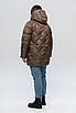 Куртки жіночі зимові великих розмірів  50-58 шоколадний, фото 4