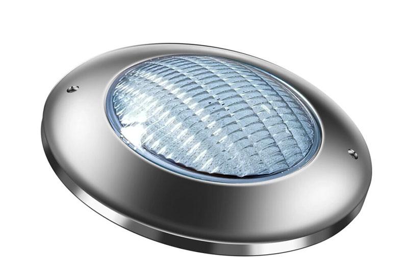 Світильник для басейну, LED, серія 260SS-AC, випукла лампа, RGBW, нерж. сталь AISI-316, 35 ВТ, 444 SMD, 260 х 28 мм
