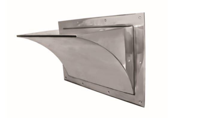 Водоспад для басейну "Стіновий зовнішній" полірований, висота 300 мм, ширина сопла 500 мм