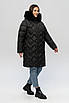 Зимова жіноча куртка великих розмірів  52-60 чорний, фото 3
