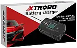 Зарядний пристрій для акумуляторів 12/24В XTrobb 130W Професійна портативна зарядка для АКБ, фото 8