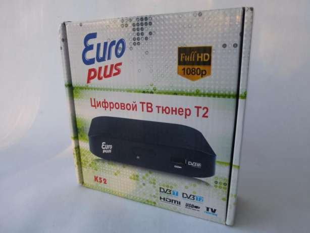 Цифровий ТВ тюнер Т2 (12V-220V) К52