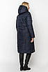 Жіночі куртки зимові великих розмірів 48-60 синій, фото 3