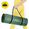 Килимок (мат) спортивний 4FIZJO NBR 180 x 60 x 1.5 см для йоги та фітнесу Navy Green (P-5905973406727), фото 7