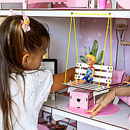 "Фантазія" ляльковий будиночок NestWood для Барбі, м'ятний + вітальня, фото 7