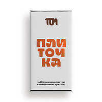 TOM peanut butter Плиточка з фісташковою пастою та вафельною крихтою (100 g)