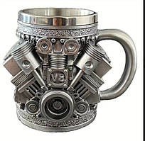 Кружка з дизайном двигуна V8 ABS - Реалістичний подарунок для автолюбителів