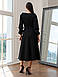 Витончене та елегантне вечірнє жіночне плаття Marian з довгим рукавом, чорне, фото 6