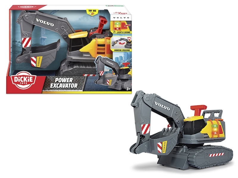Екскаватор Вольво Dickie Toys Будівельна сила 3725012, фото 1