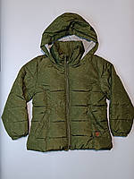 Демісезонна дитяча куртка Mango Kids у горошок, 5-6 років, 116 см, зелена