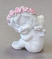 Ангелочок з рожевим віночком 2