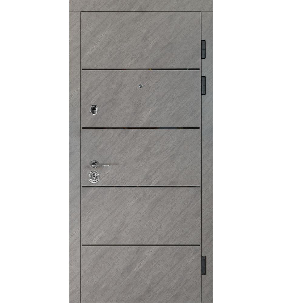 Двері Булат В-81 Kale, модель 559/191. Зріз каменю/ Білий матовий гладкий, фото 1