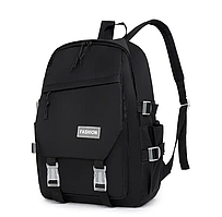 Рюкзак шкільний  міський тканина Оксфорд 10*30см чорний (5-0358)