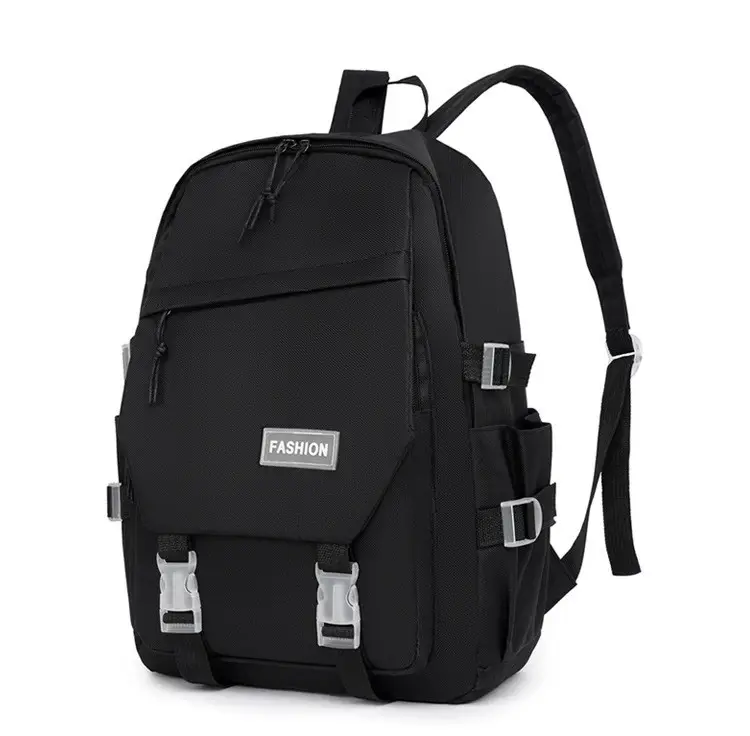 Рюкзак шкільний міський тканина Оксфорд 10*30см чорний (5-0358), фото 1