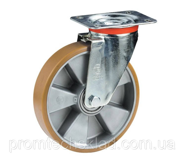 Колесо 200 мм, навантаження 800 кг, алюміній/поліуретан