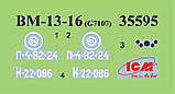 Збірна модель (1:35) БМ-13-16 на шасі G7107, фото 3