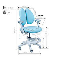 Дитяче крісло FunDesk Ottimo Blue, фото 7