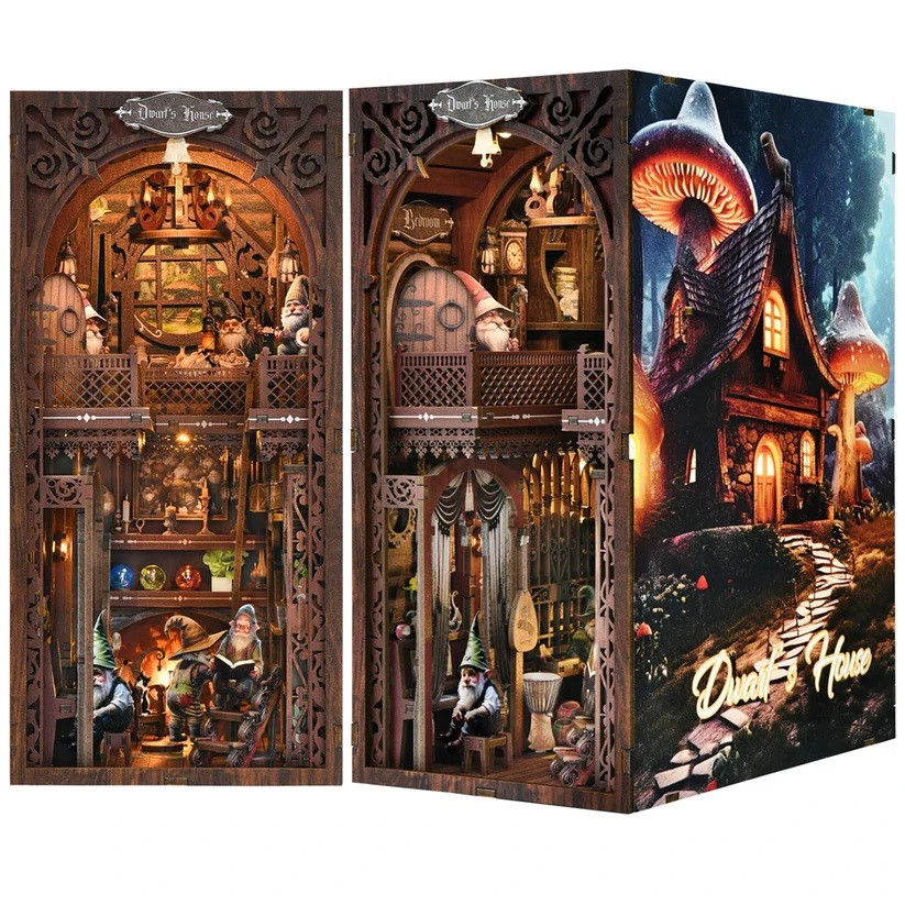 Бук Нук Будиночок гномів The Dwarfs’ House DIY Book Nook Kit KT-01, фото 1