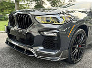 Передний Бампер Лип Карбон V1 (для M-Sport, 2018-2022) для BMW X6 G06 2019- гг