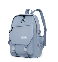 Рюкзак шкільний  міський тканина Оксфорд 40*30см блакитний (5-0359)