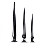 Анальна пробка, фістинг корок силіконова довга з присоском, фото 3