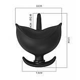 Надувний анальний корок, розширювач Petal Silicone Inflatable знімний шланг, фото 3