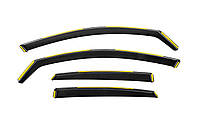 Ветровики вставные Niken Luxury (SD, 4 шт) для Ауди A6 C7 2011-2017 гг