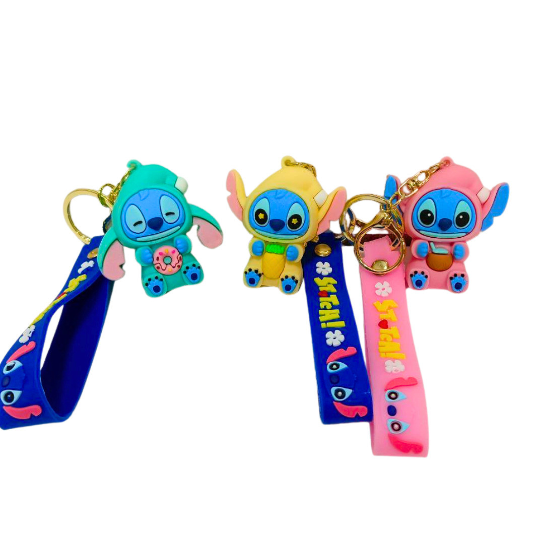 Брелок гумовий Стіч 5,5 см зі стрічкою, асорті ZB-926-1152, фото 1