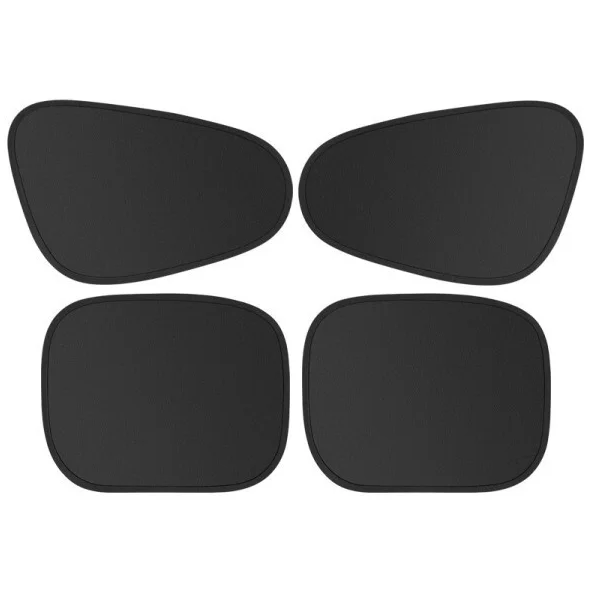 Екрани - шторки в машину 4 шт, сонцезахисні на бічні скла, фото 1