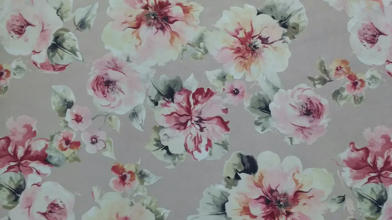 Тканина для оббивки меблів Принт Бегонія 199, фото 1