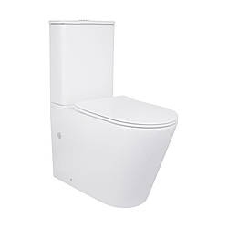 Унітаз-компакт Qtap Scorpio безободковий Ultra Quiet з сидінням Soft-close QT14226088AW