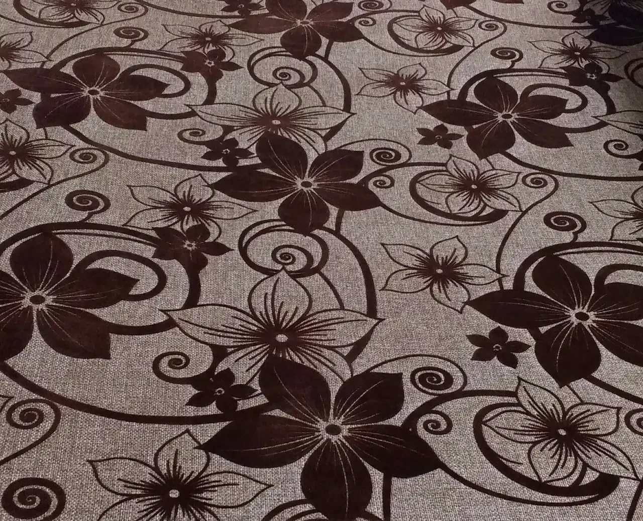 Меблева ріжка з флоком тканина Шервуд коричневий, фото 1