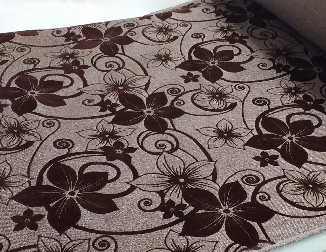 Тканина для оббивки меблів Шервуд коричневий, фото 1
