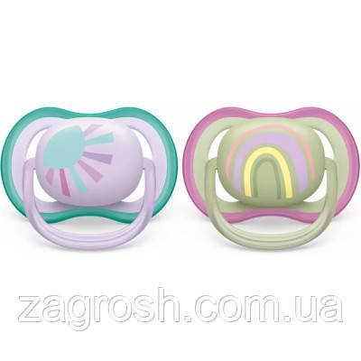 Promo Ціна! Пустушка Philips AVENT Ultra Air, 0-6 міс. 2 шт (SCF085/59) - тільки на ZaGrosh.com.ua, фото 1