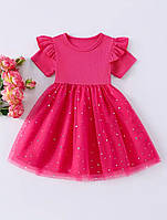 Рожева  святкова сукня для дівчинки