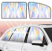 Екрани - шторки в машину 4 шт, сонцезахисні на бічні скла на магнітах, фото 4