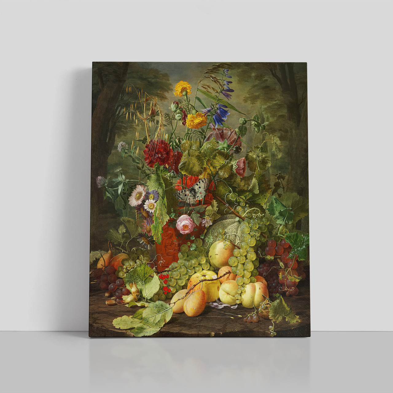 Картина на полотні "Отто Дидрик Оттесен - Композиція з польовими квітами, Otto Diderich Ottesen", 60×50см