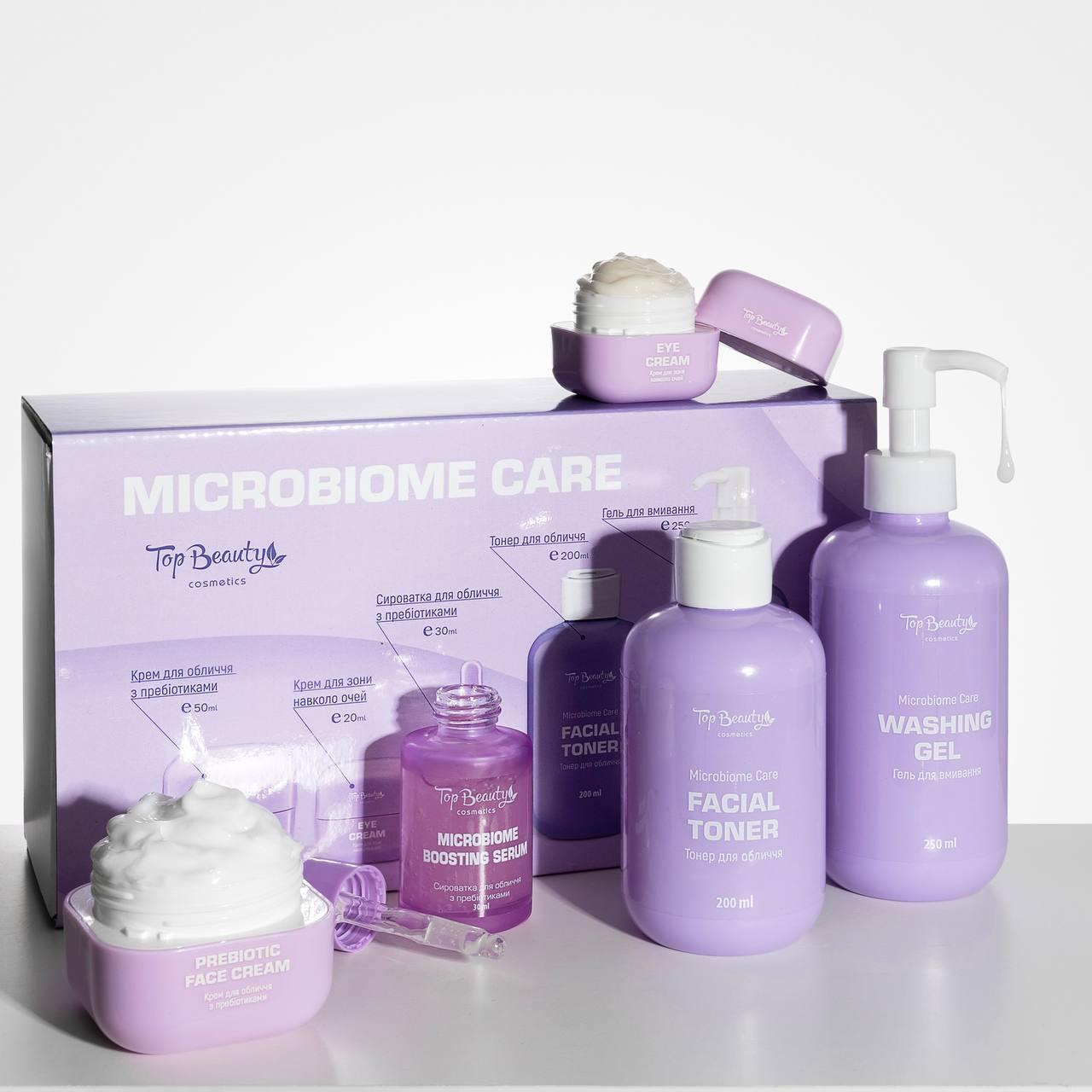 Подарунковий набір косметики для догляду за обличчям Top Beauty Microbiome Care, фото 1