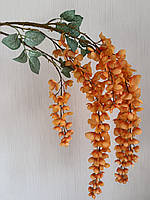 Штучна гліцинія . Гілка декоративної гліцинії ( 115 см , помаранчева), фото 3