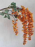 Штучна гліцинія . Гілка декоративної гліцинії ( 115 см , помаранчева), фото 8