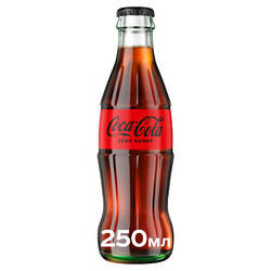 Напій Coca-Cola Zero Безалкогольний сильногазований Без цукру 250 мл 90338120 smart