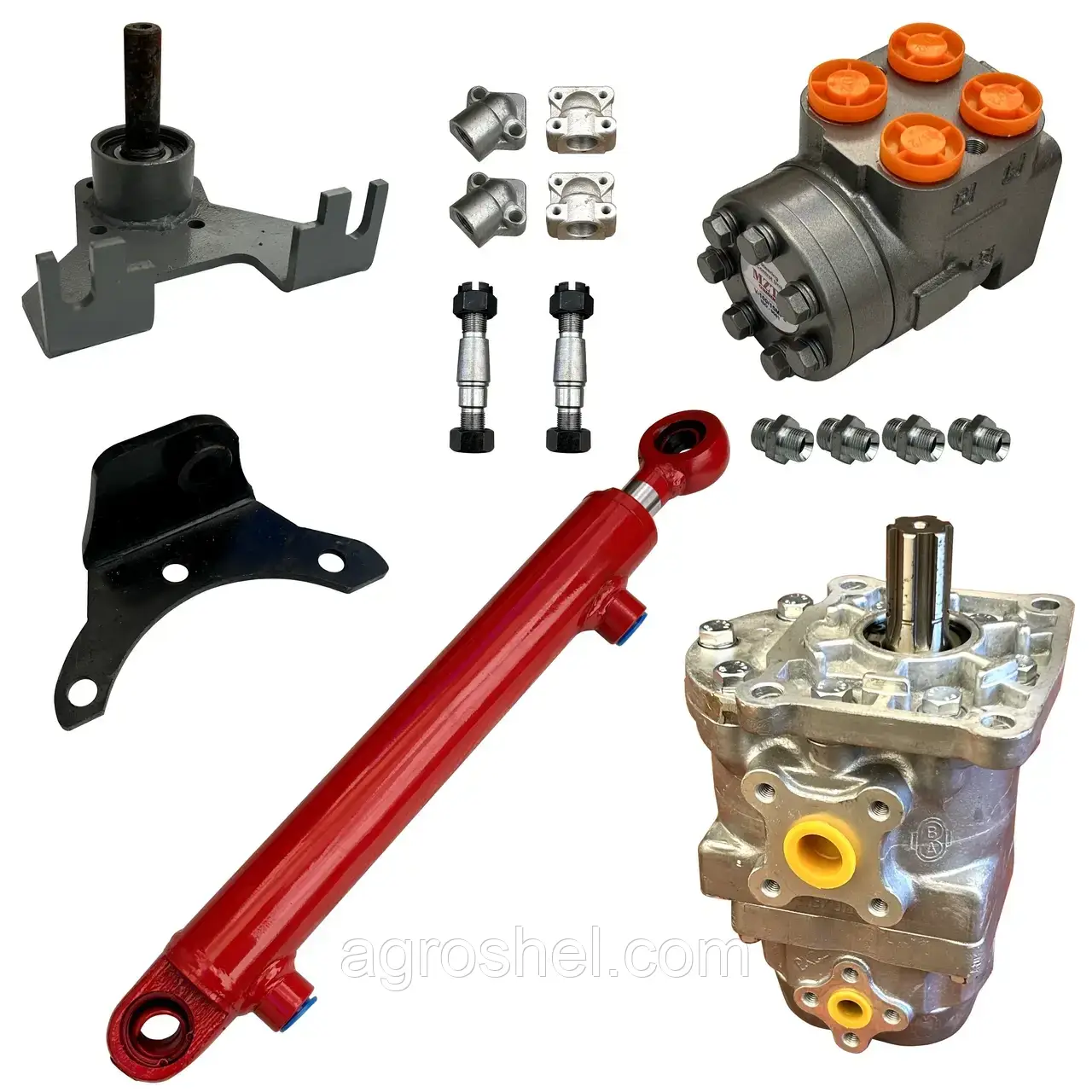 Комплект переобладнання рульового управління трактора Т-40 для насоса-дозатора, фото 1