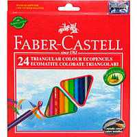 Карандаши цветные Faber_Castell 120524 24цветов 24шт треуг