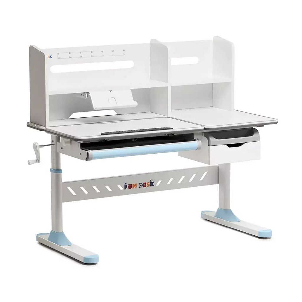 Парта FunDesk (1+1+1) (FIORE II BLUE), фото 1