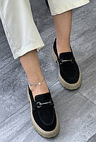 Туфлі лофери " ШКІРА " жіночі 6 пар у ящику чорного кольору 37-41, фото 3