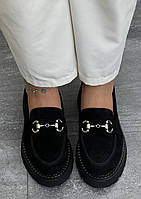 Туфлі лофери " ШКІРА " жіночі 6 пар у ящику чорного кольору 37-41, фото 4