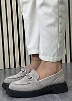 Туфлі лофери " ШКІРА " жіночі 6 пар у ящику сірого кольору 37-41, фото 3